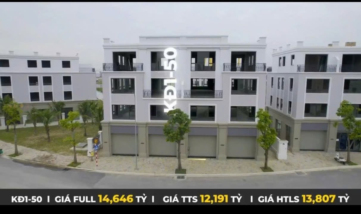 Shophouse 4 tầng KĐ1-50 Vinhomes Royal Island 100,6m² giá 14,646 tỷ - Đầu tư sinh lời vượt trội!