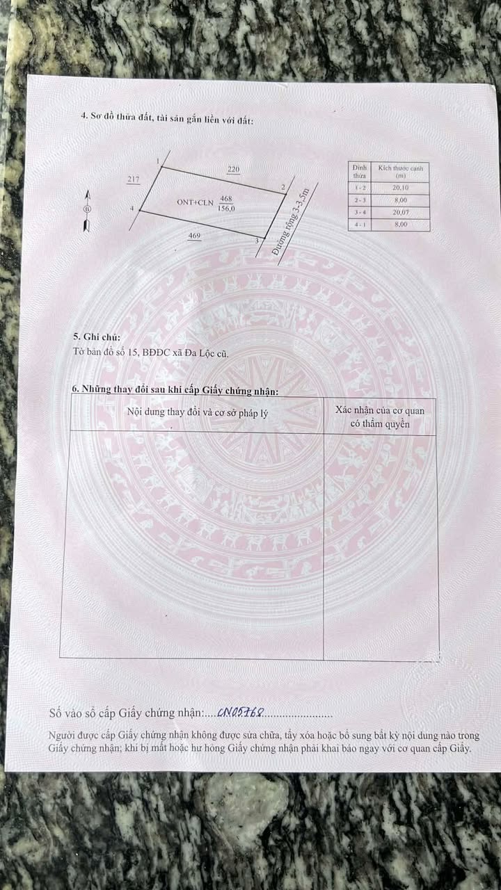 Đất nền Đa Lộc, Hậu Lộc 156m² giá 1.2 tỷ - Đất thổ cư 130m², vuông vắn đẹp!