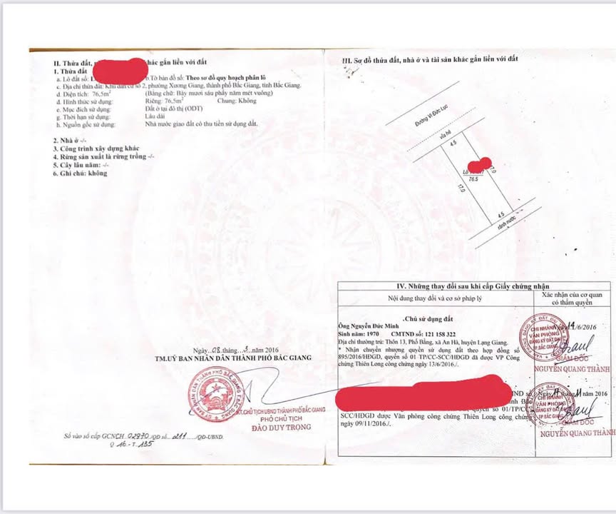 Đất nền Khu dân cư số 2 Bắc Giang 76,5m² - Vị trí trung tâm, giá tốt!