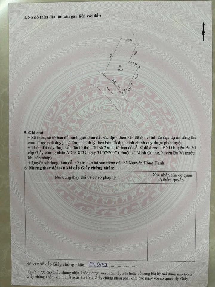 Đất kinh doanh Minh Quang, Ba Vì 380m² giá 3 tỷ - Đầu tư sinh lời ngay!