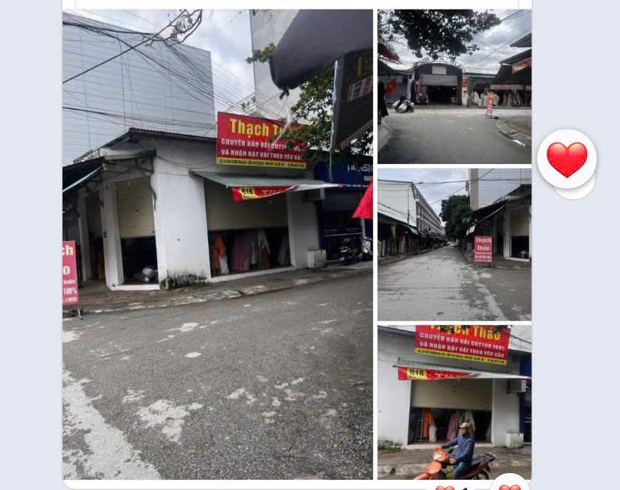 Cho thuê kiot Ninh Hiệp, Gia Lâm 50m² - Đối diện cổng sau chợ Baza, mặt tiền đẹp!