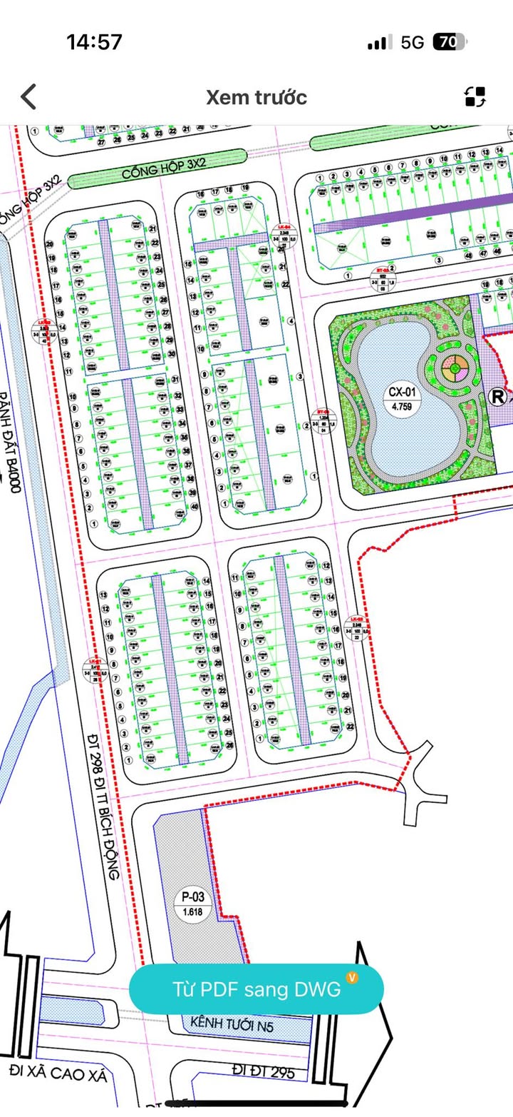 Đất nền KĐT Đồng Chủ, Tân Yên 98m² giá 2.1 tỷ - Cơ hội đầu tư hấp dẫn!