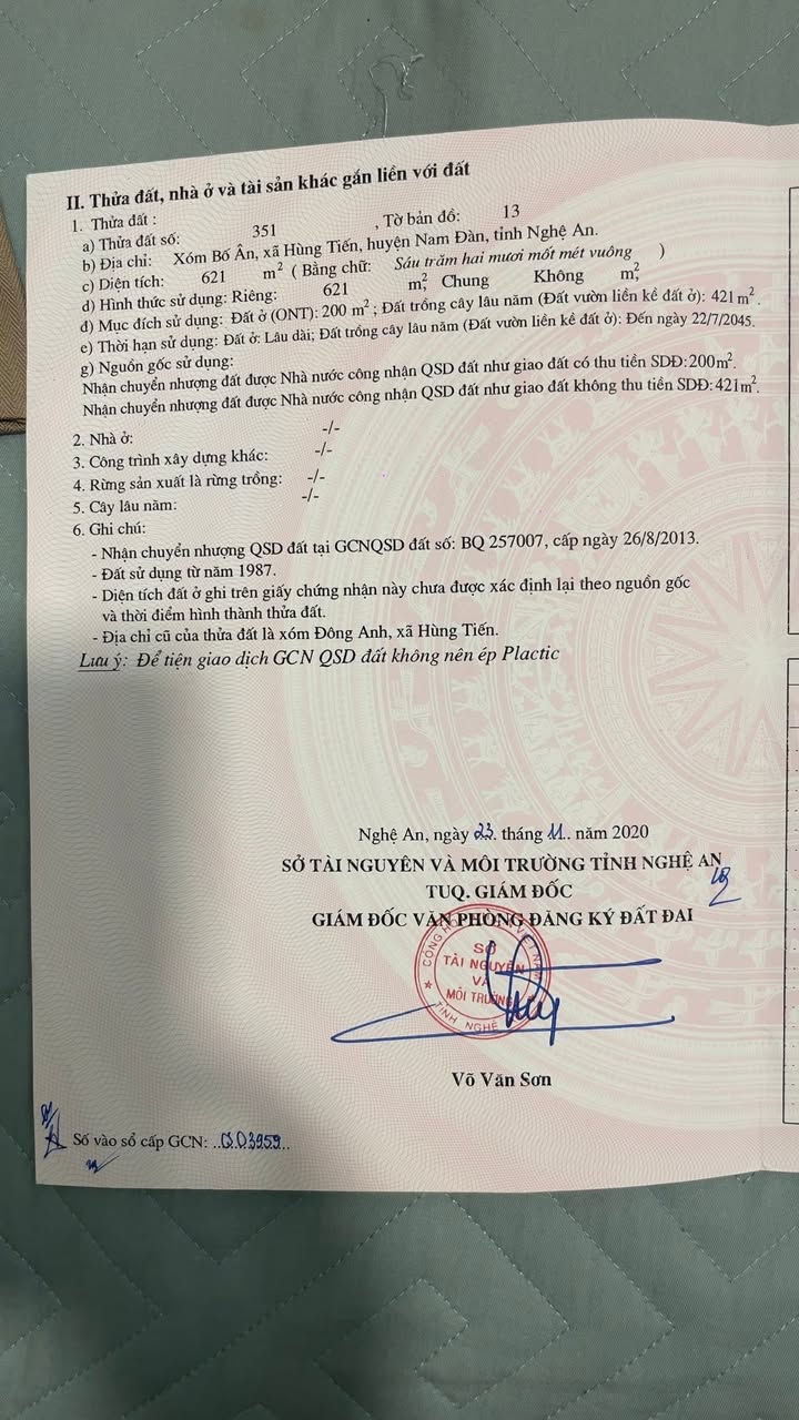 Đất chính chủ Kim Liên 621m² - Sổ đỏ, cơ hội đầu tư tuyệt vời!