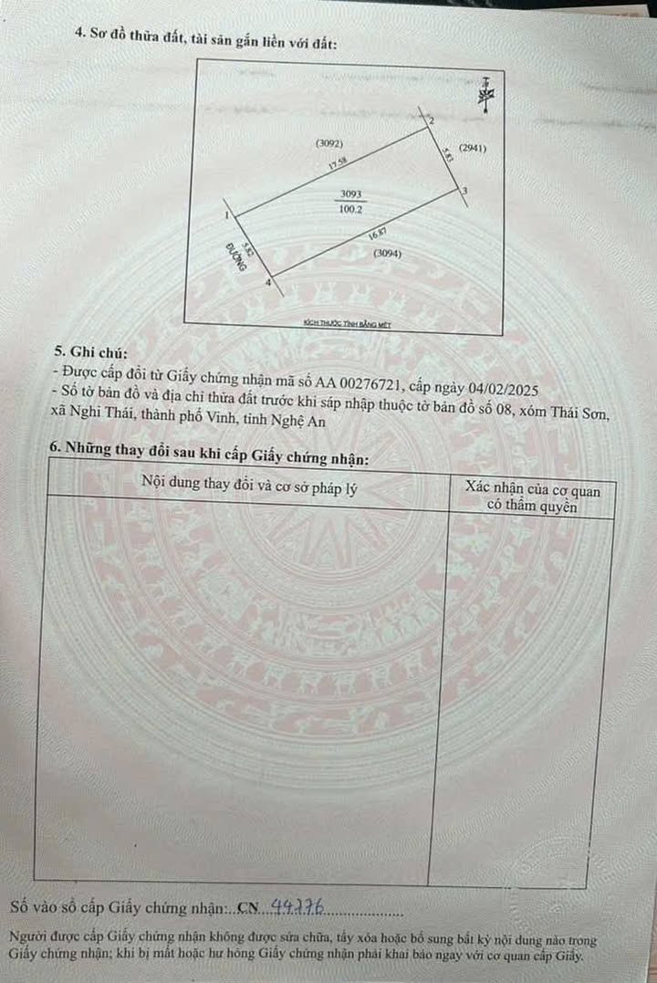 Đất nền Nghi Thái 100m² giá 2.1 tỷ - Sổ đỏ chính chủ, đầu tư sinh lời!
