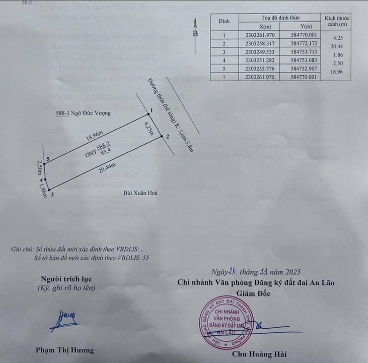 Đất nền An Thắng, An Lão 83m² - Sổ đỏ chính chủ, giá tốt đầu tư!