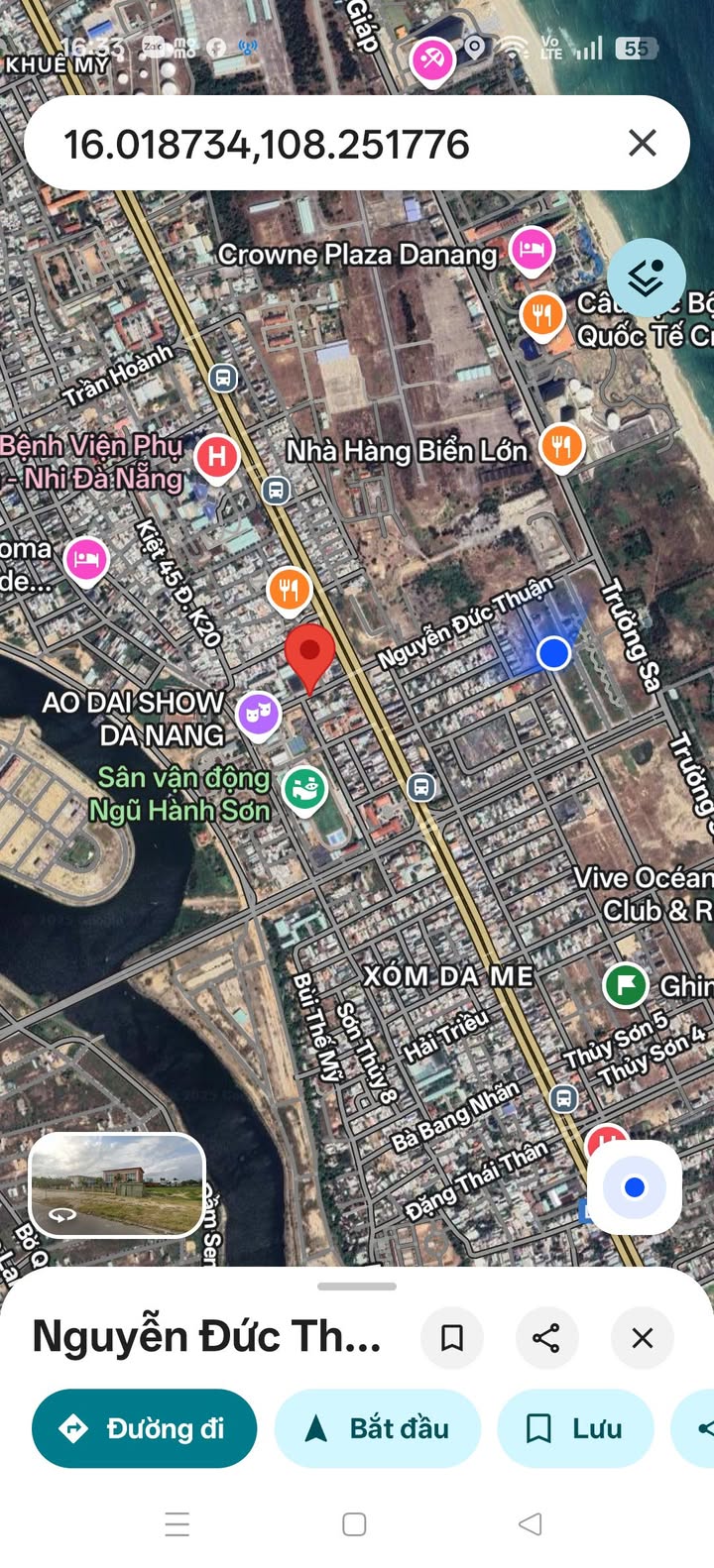 Đất nền Nguyễn Đức Thuận, Ngũ Hành Sơn, 197m² giá 20 tỷ - Vị trí đẹp, tiềm năng đầu tư!