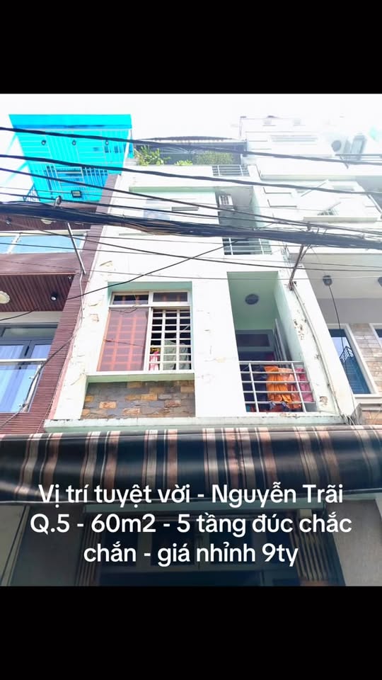 Nhà 5 tầng hẻm ô tô Nguyễn Trãi, Quận 5 - Kinh doanh sầm uất, giá thỏa thuận!