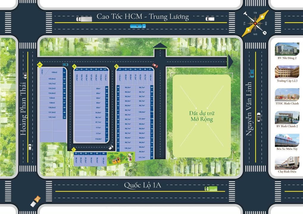 Đất bán đường Hoàng Phan Thái, Bình Chánh 90m² giá 2.9 tỷ - Sổ đỏ chính chủ, xây dựng tự do!