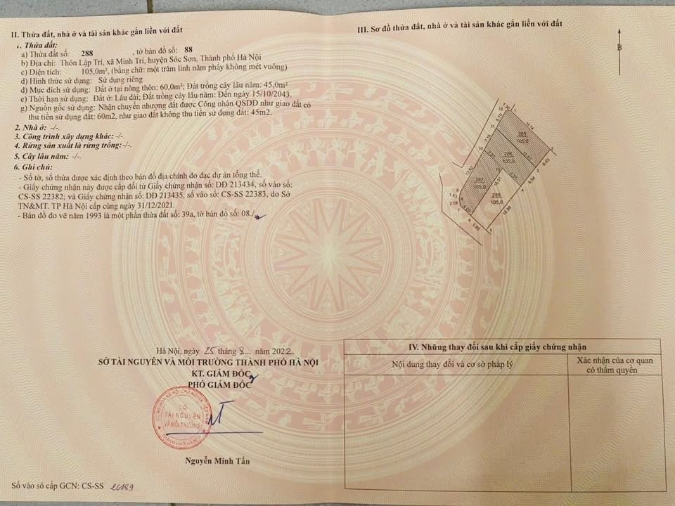 Đất nền Kim Anh, Sóc Sơn 105m² giá chỉ 2.1 tỷ - Nở hậu, gần trục chính!