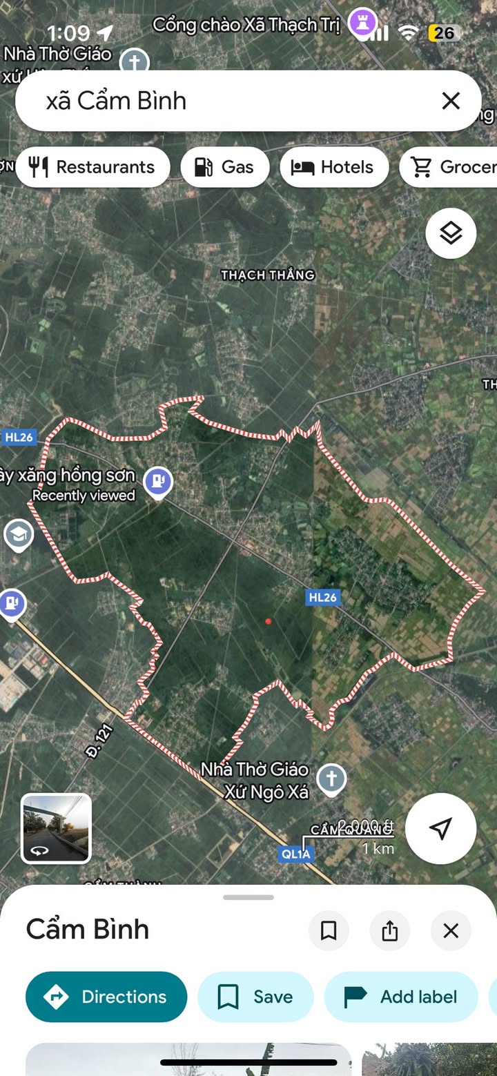 Đất thổ cư Cẩm Bình 122,5m² giá 1,3 tỷ - Đầu tư sinh lời tại Hà Tĩnh!