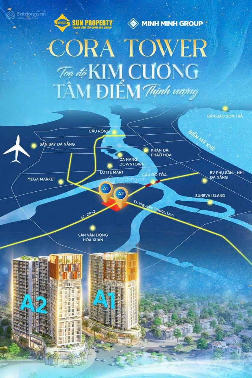 Căn hộ cao cấp Cora Tower Đà Nẵng 35m² giá chỉ 1.8 tỷ - Hỗ trợ 0% lãi suất 30 tháng!