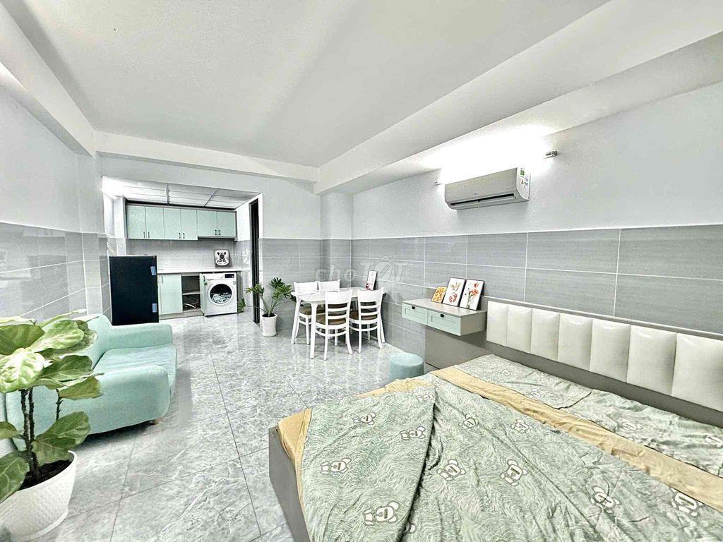Căn hộ cho thuê tại Nơ Trang Long, Bình Thạnh 45m² giá 6.8 triệu - Không gian sống xanh, hiện đại!
