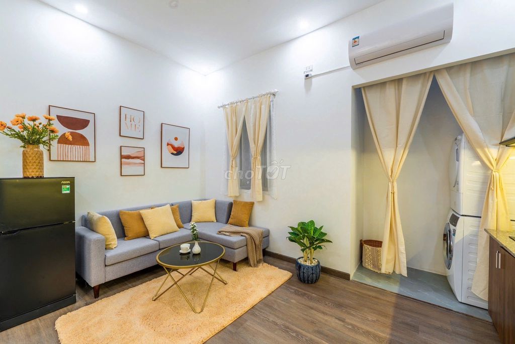 Căn hộ Penthouse 1 phòng ngủ Đường Chi Lăng 50m² giá 9.8 triệu - Cho phép nuôi thú cưng!