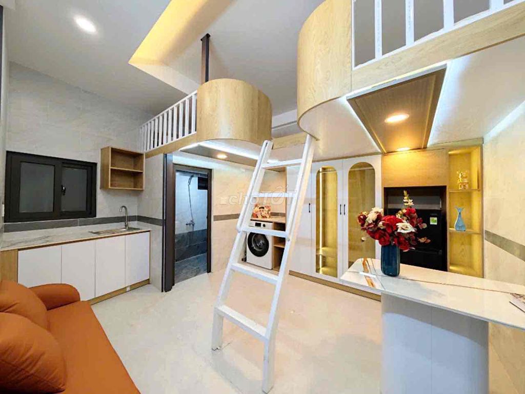 Căn hộ duplex Nguyễn Thái Sơn 40m² giá 5.5 triệu - Nội thất cao cấp, thang máy