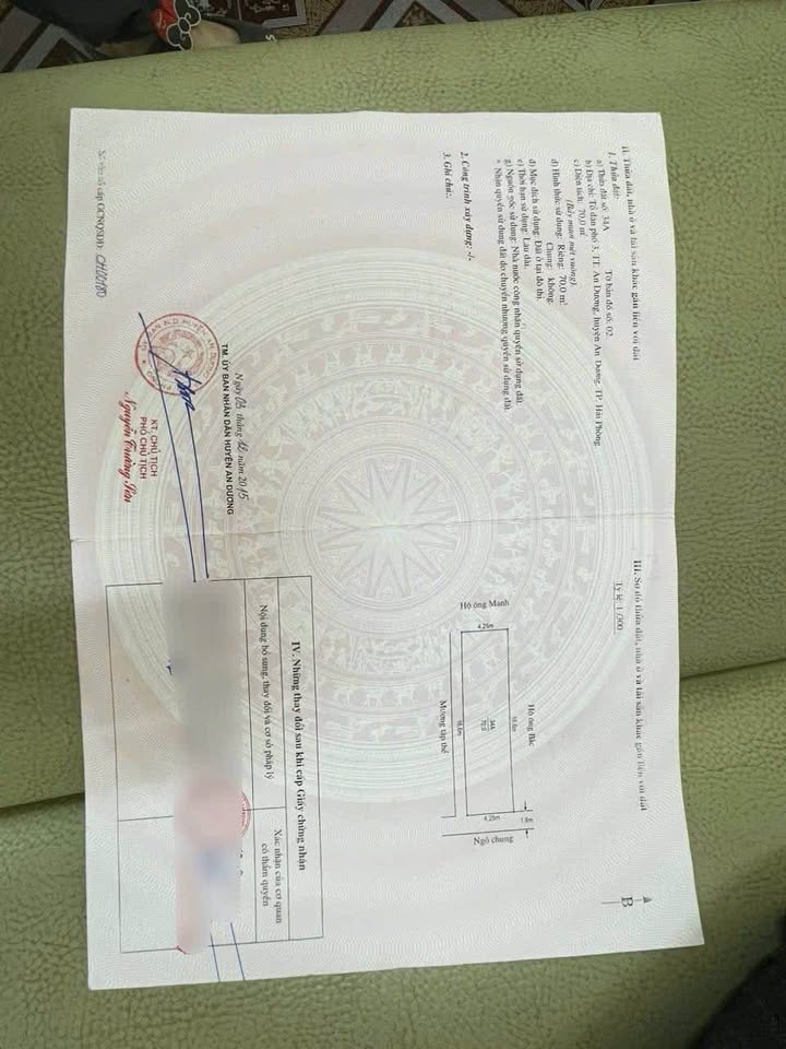 Nhà cấp 4 tại phường An Dương, Hải Phòng 70m² giá 1.7 tỷ - Cơ hội đầu tư tuyệt vời!