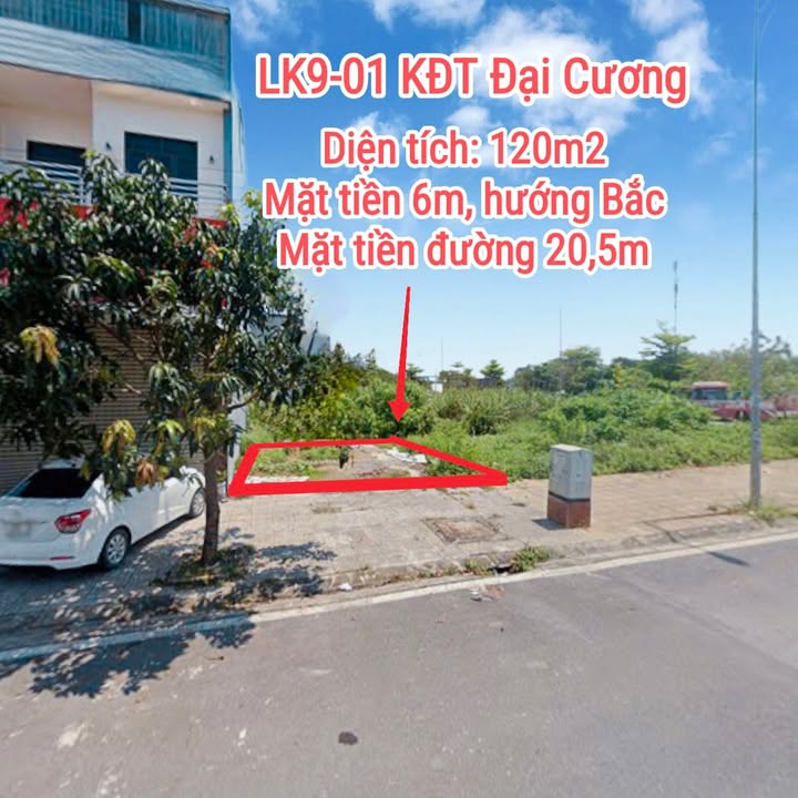 Bán lô đất đẹp KĐT Đại Cương, 120m² giá chỉ 4.941 tỷ - Đầu tư sinh lời ngay!
