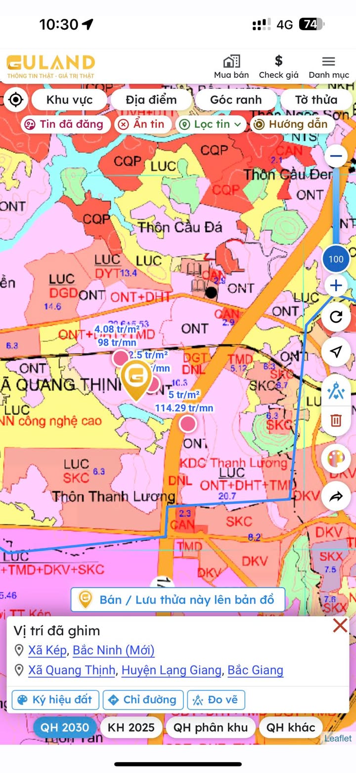 Đất nền Quang Thịnh - Lạng Giang 1000m² giá thỏa thuận - Địa điểm lý tưởng cho đầu tư!