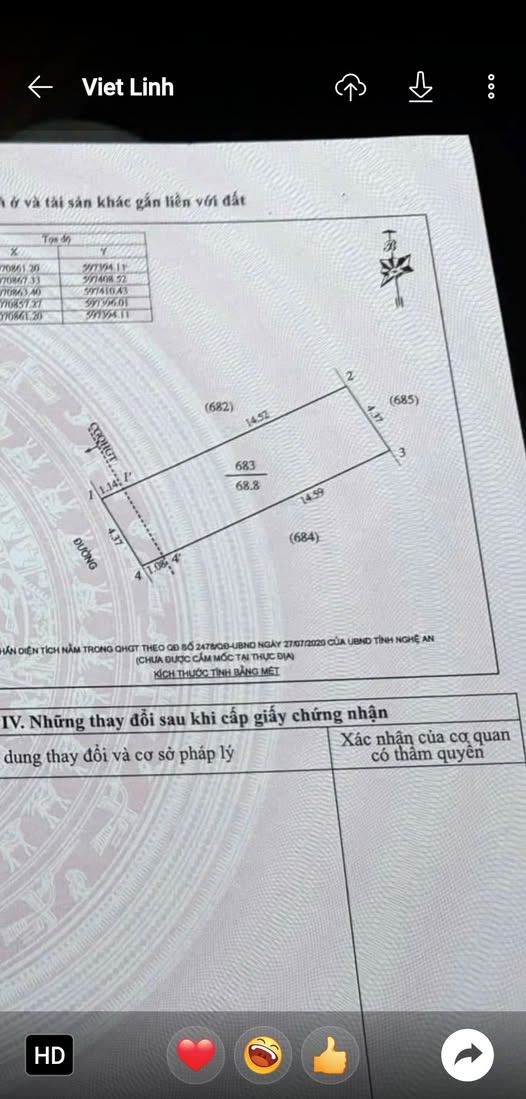 Đất mặt đường Đồng Yên, Nghi Phú 68m² giá 2.98 tỷ - Cơ hội đầu tư lý tưởng!