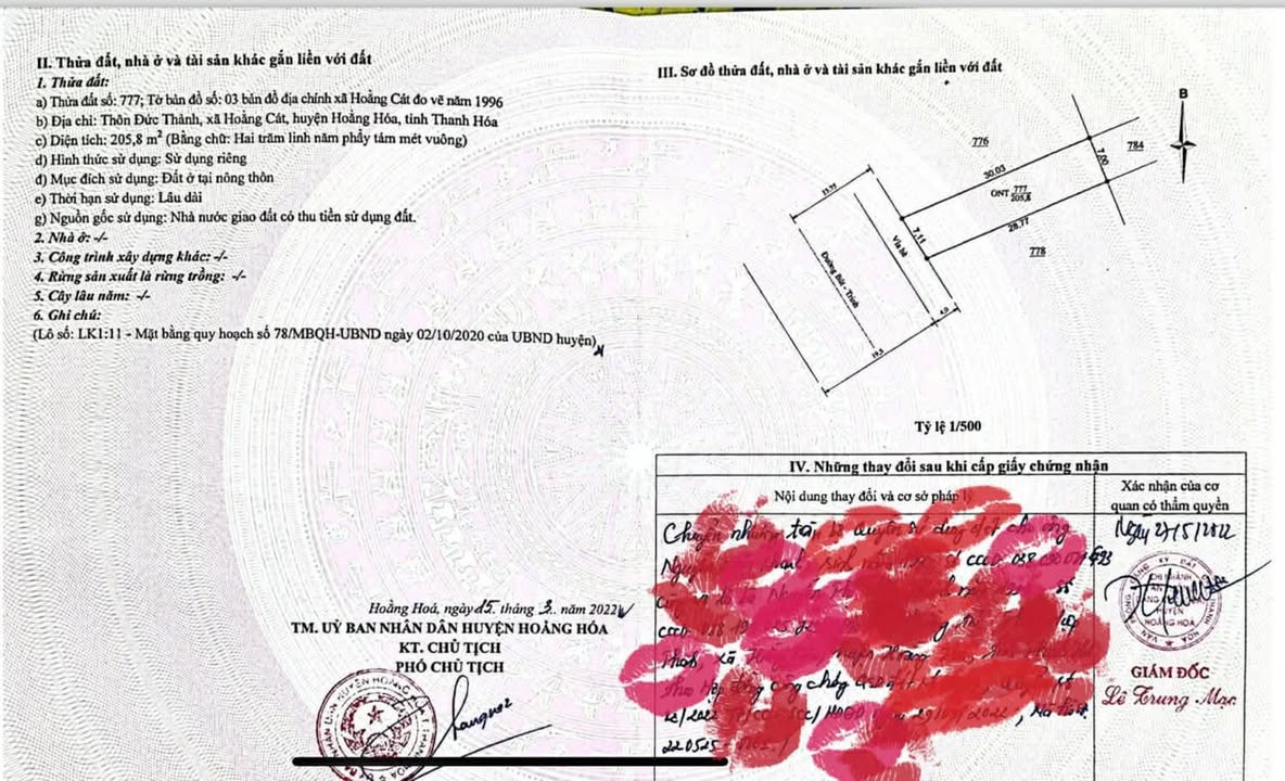 Đất nền Bút Trinh Hoằng Hóa 205.8m² giá 3 tỷ - Đầu tư sinh lời ngay!