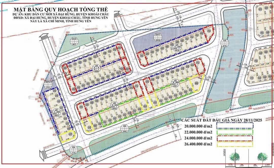 Đất nền thôn Đại Quan, xã Chí Minh, Hưng Yên - Giá chỉ từ 20 triệu/m² - Cơ hội đầu tư sinh lời!