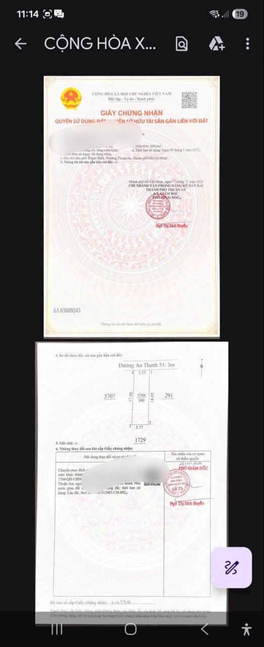 Đất An Thạnh, Thuận An 100m² giá 2.9 tỷ - Đường nhựa ô tô vào tận nơi!