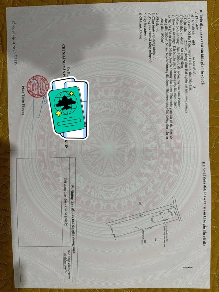 Đất nền 2200m² tại Ea Tiêu, Cư Kuin - Sổ hồng chính chủ, giá thỏa thuận!