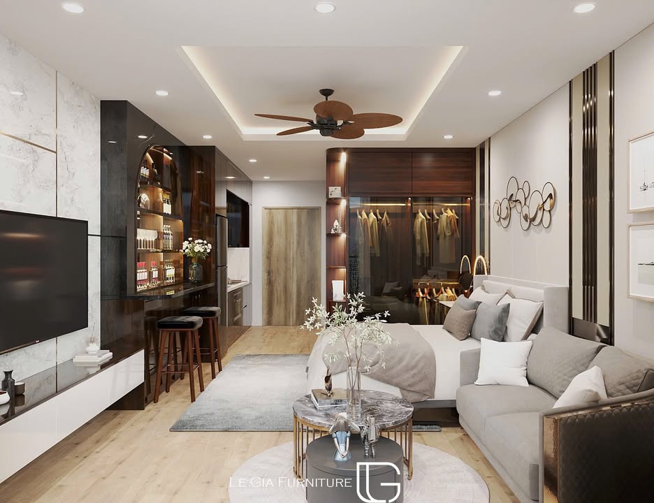 Căn hộ studio cho thuê tại Sky Forest, Văn Giang - Full nội thất mới