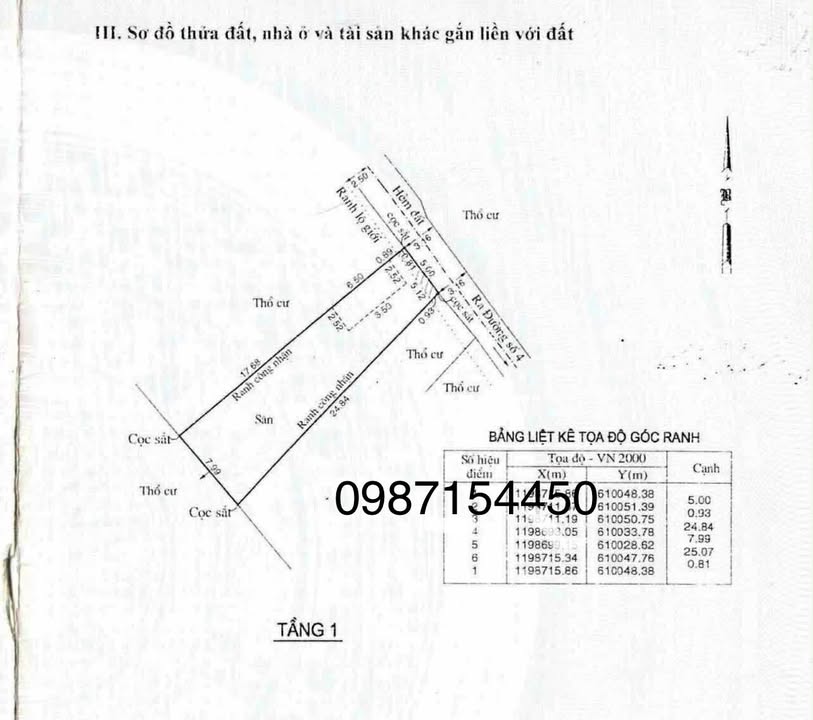 Đất Trường Thọ Thủ Đức 162.4m² giá 6.98 tỷ - Ngang 5m, hẻm xe hơi, không quy hoạch!