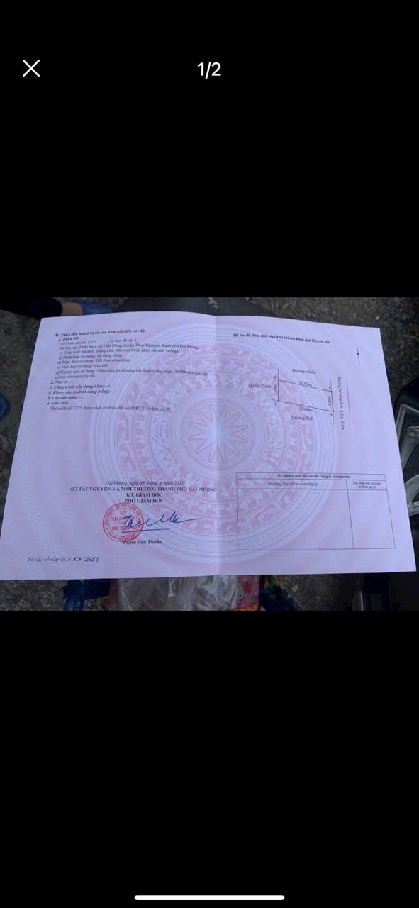 Đất thổ cư thôn Sú 2, Hoàng Lâm 65m² giá 1.8 tỷ - Vị trí đẹp, đường thông thoáng!