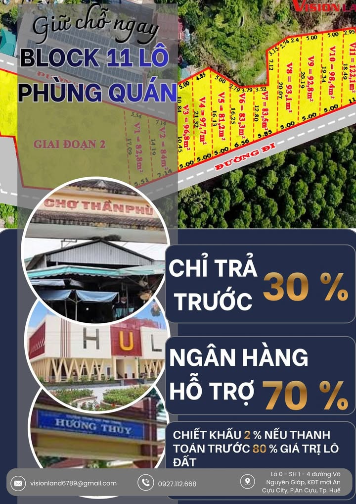 Đất nền An Cựu Huế 81m² giá 790 triệu - Đầu tư sinh lời nhanh chóng!