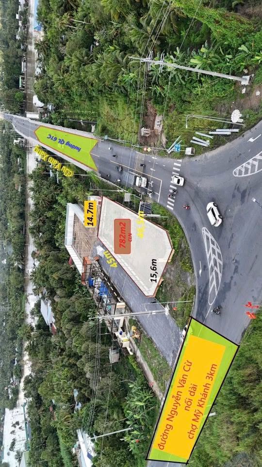 Đất nền góc 2 mặt tiền Nguyễn Văn Cừ nối dài 782m² giá 9.989 tỷ - Cơ hội đầu tư sinh lời!