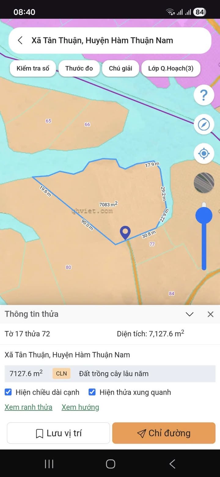 Đất vườn Tân Thuận, Hàm Tân - 7.127m² giá 712 triệu - Cơ hội đầu tư tuyệt vời!