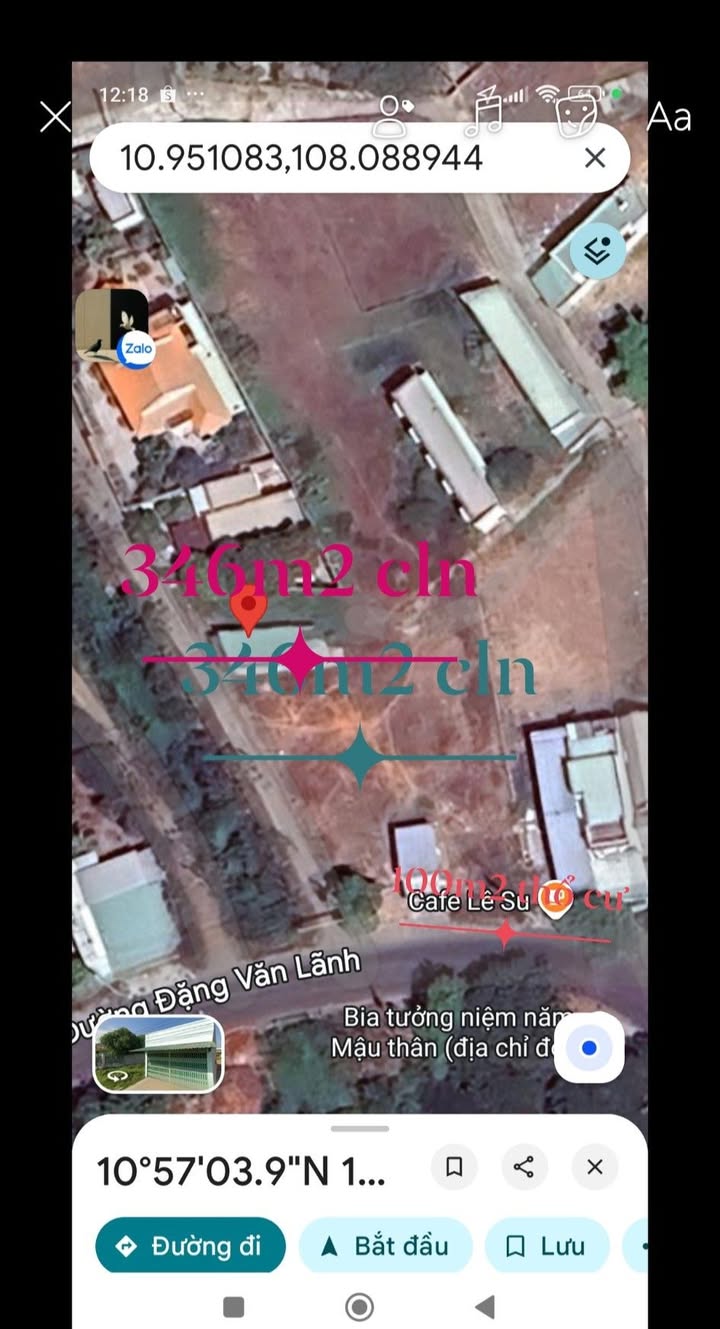 Đất thổ cư 346m² Phong Nẫm, Phan Thiết giá 2.8 tỷ - Cơ hội đầu tư hấp dẫn!