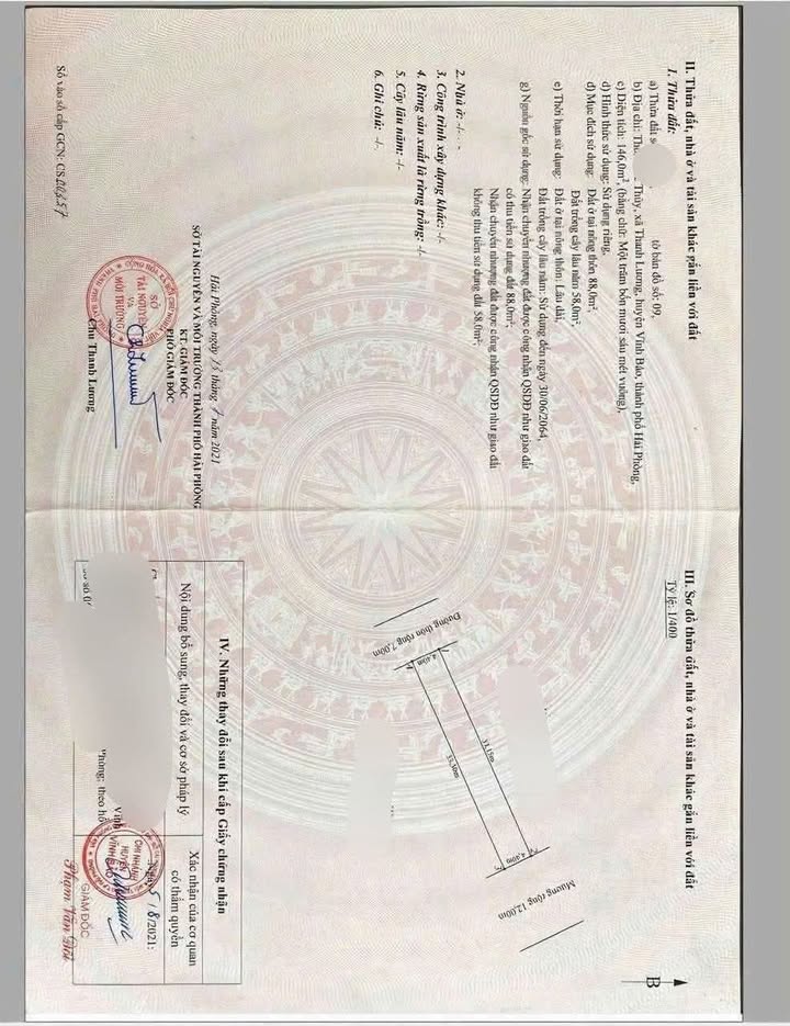 Đất tại Thanh Lương, Vĩnh Bảo, Hải Phòng 185m² giá 2.3 tỷ - Đầu tư sinh lời ngay!