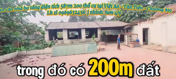 Đất nền 2 tầng tại xã Tân Tiến, huyện Chương Mỹ, 587m² giá 4 tỷ - Đầu tư sinh lời ngay!