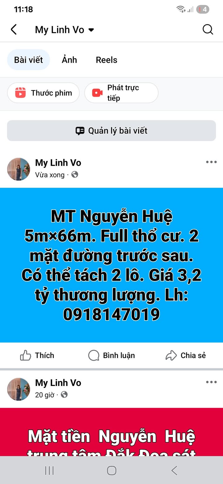 Đất thổ cư Đăk Đoa 330m² giá chỉ 3,2 tỷ - Mặt tiền 2 đường