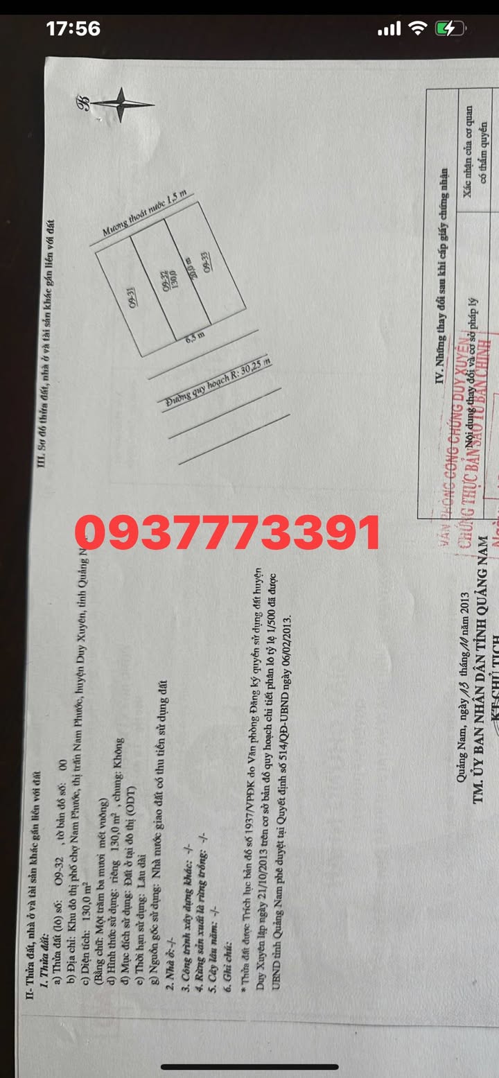 Đất nền Nam Phước Đà Nẵng 143m² giá 3.3 tỷ - Cơ hội đầu tư tuyệt vời!