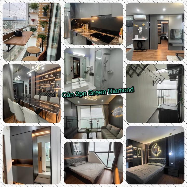 Căn hộ Green Diamond Hạ Long 2PN 2VS - Nội thất đầy đủ, chỉ cần xách vali vào ở!