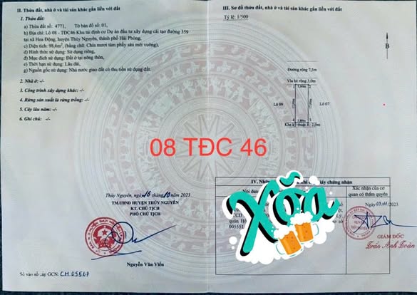 Lô đất trung tâm tái định cư Hoa Động 98.6m² giá 5 tỷ - Tiềm năng tăng giá mạnh!