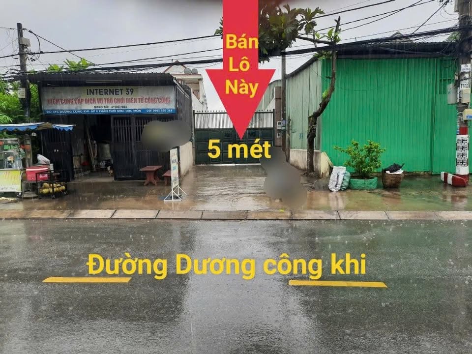 Đất mặt tiền đường Dương Công Khi, xã Xuân Thới Sơn 983m² giá 11 tỷ - Cơ hội đầu tư sinh lời!