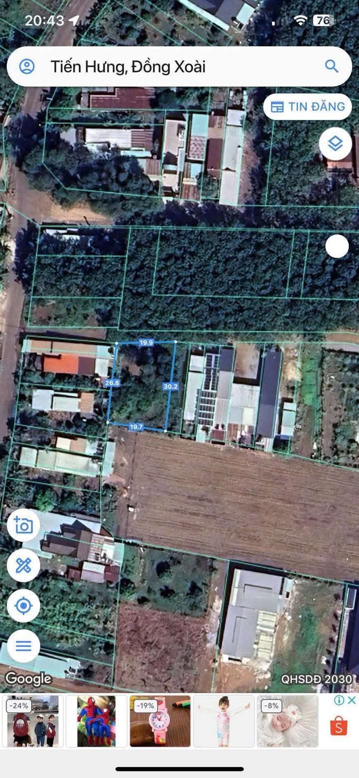 Đất nền Tiến Hưng 600m² giá 2.6 tỷ - Gần Cát Tường, đường nhựa rộng rãi!