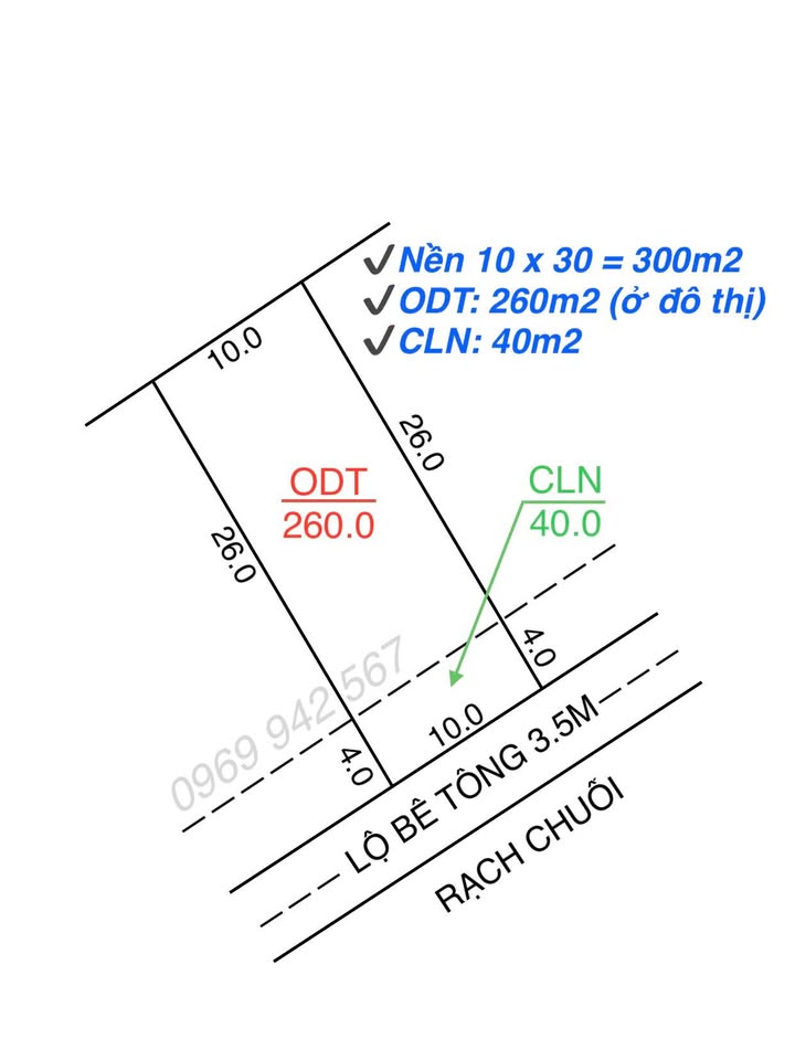 Bán đất thổ cư 300m² tại Rạch Chuối, An Bình, Cần Thơ - Đầu tư sinh lời ngay!