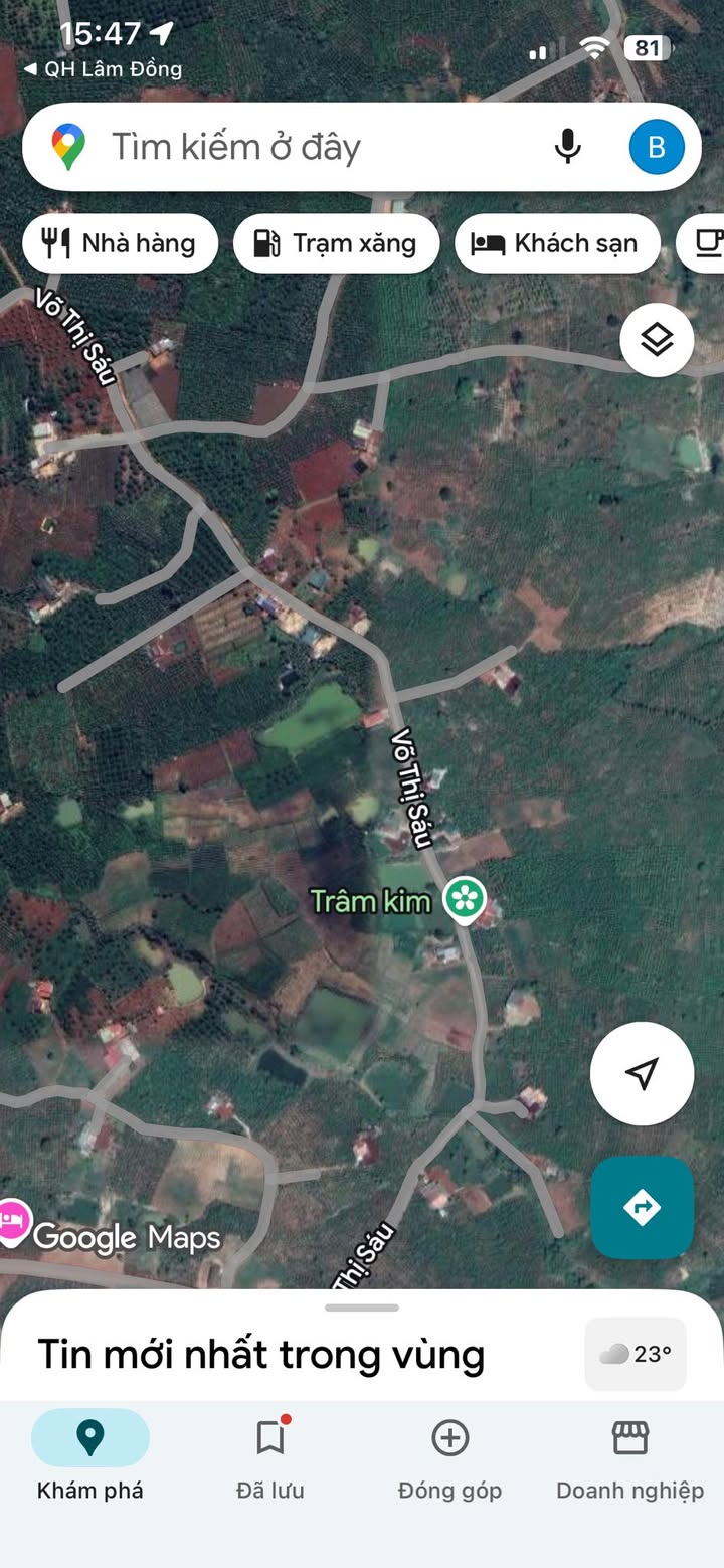 Đất mặt tiền đường Võ Thị Sáu, xã Đinh Văn Lâm Hà 4000m² giá 3.9 tỷ - Cơ hội đầu tư hấp dẫn!