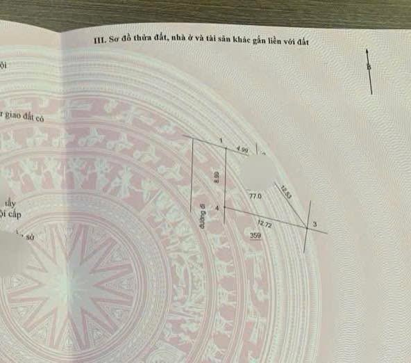 Đất thổ cư 77m² tại đường Đồng Trạng, Sơn Tây - Sổ đỏ chính chủ, giá 1.3 tỷ!