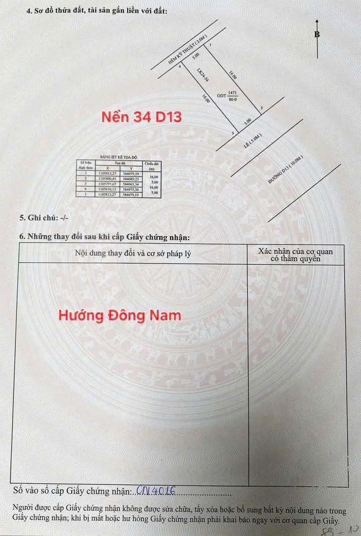 Đất nền Hồng Loan Cần Thơ 80m² giá 3.38 tỷ - Hướng Đông Nam, đầu tư lời ngay!
