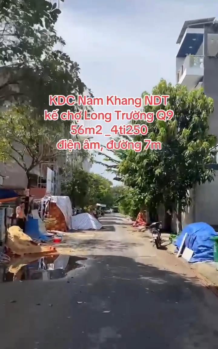 Đất nền KDC Nam Khang Quận 9 56m² giá 4.25 tỷ - Đầu tư sinh lời ngay!