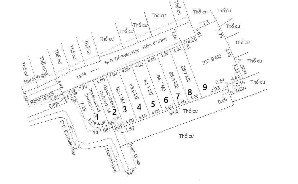 Đất nền đường Đỗ Xuân Hợp, quận 9, 61m² giá chỉ 4.85 tỷ - Đầu tư sinh lời ngay!