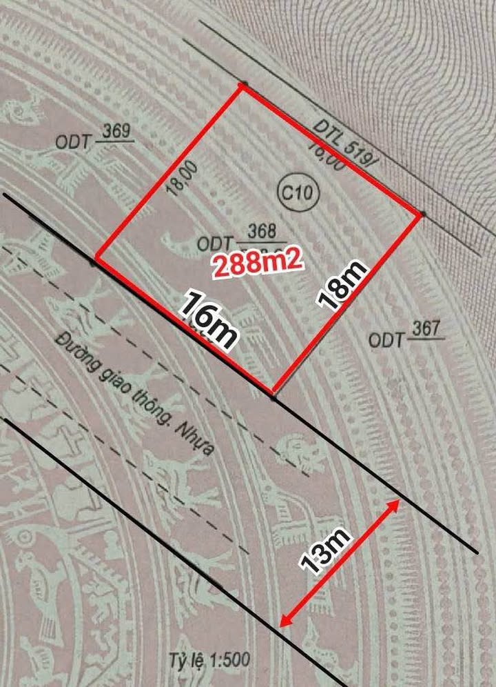 Đất nền dự án Lý Thái Tổ Đồng Hới 288m² giá 3.3 tỷ - Cơ hội đầu tư hấp dẫn!