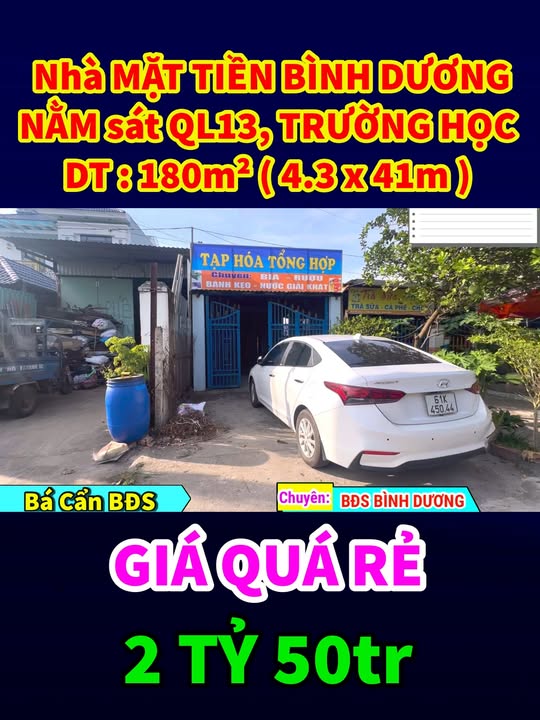 Đất nền mặt tiền Thới Hòa Bến Cát 180m² - Đầy đủ tiện ích, pháp lý rõ ràng!