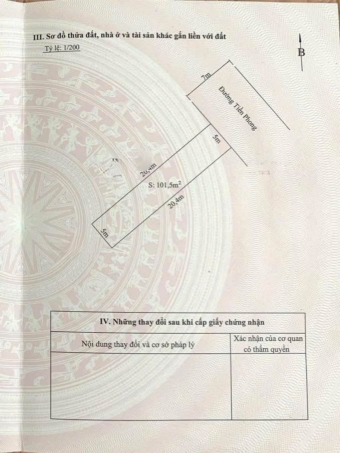 Bán đất mặt đường Tiền Phong, Đằng Hải 101.5m² - Lô góc 3 mặt thoáng, tặng nhà cấp 4!